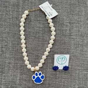 NWT "Cat" pawprint jewelry